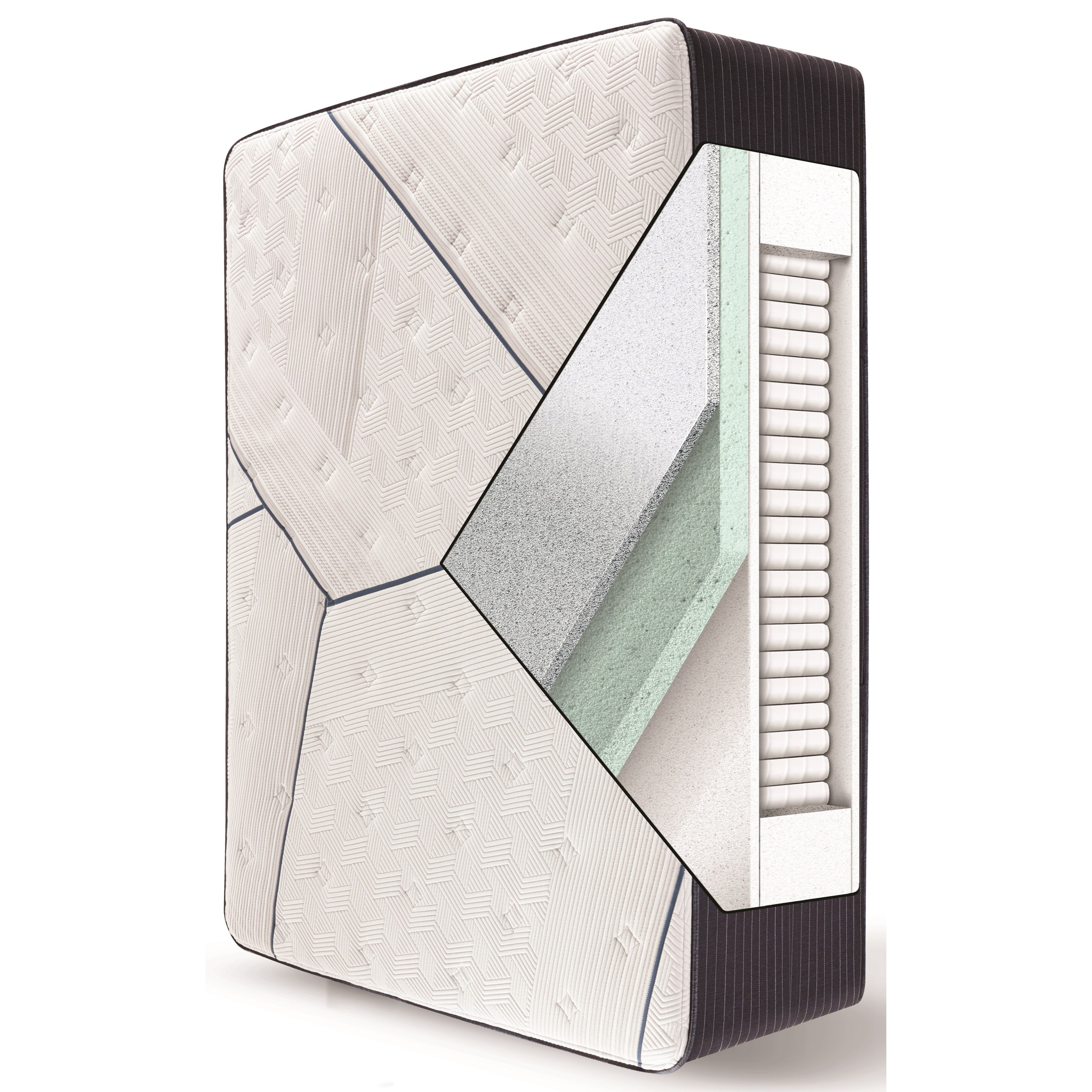 Serta CF3000 Quilted Hybrid II Plush 5008018521050 Queen 14 1/4" Plush